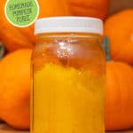 Pinterest pin with an image of a jar of pumpkin puree.