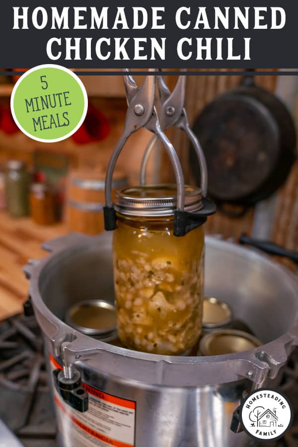 Easy White Bean Chicken Chili Pressure Canning Recipe