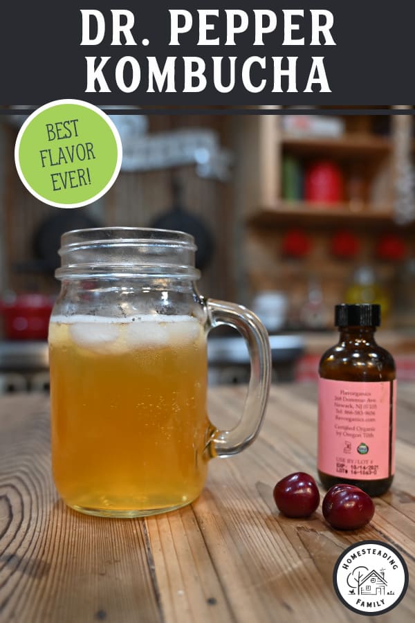 Cherry Almond Flavored Kombucha (How to Second Ferment Kombucha)