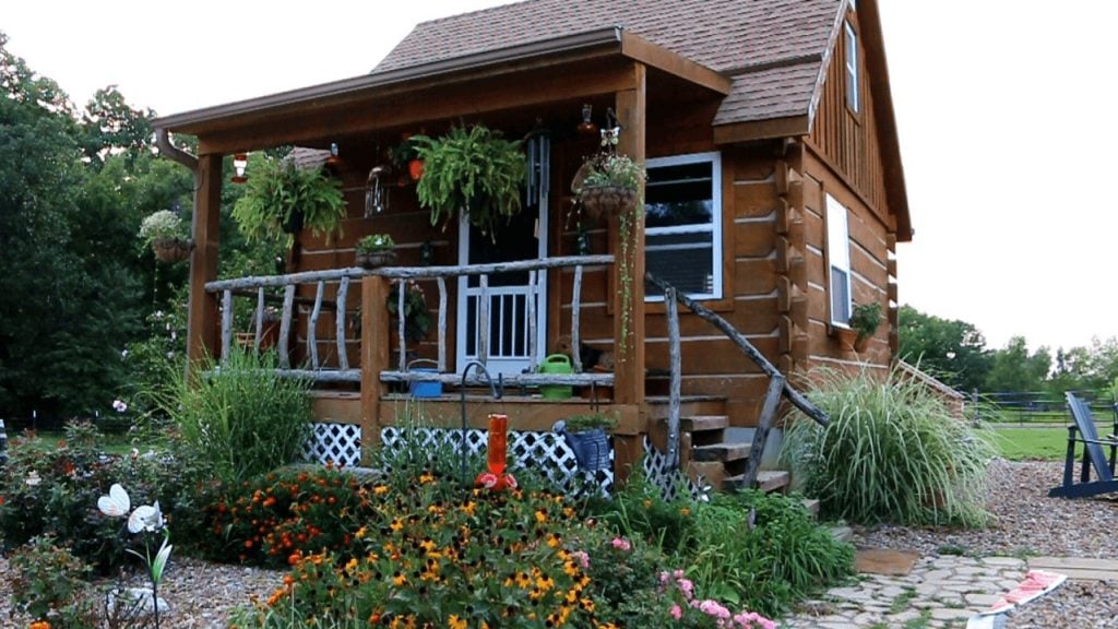 A off-grid cabin.