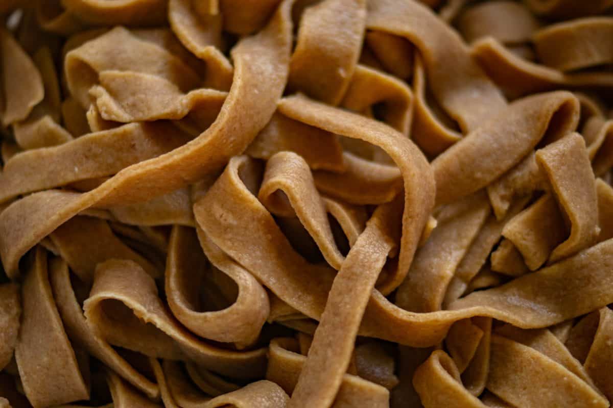Ancient grain homemade noodles.