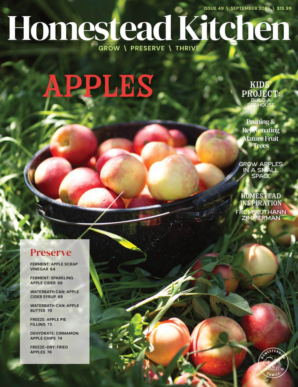 Cover of Issue #49 Homestead Kitchen Magazine.