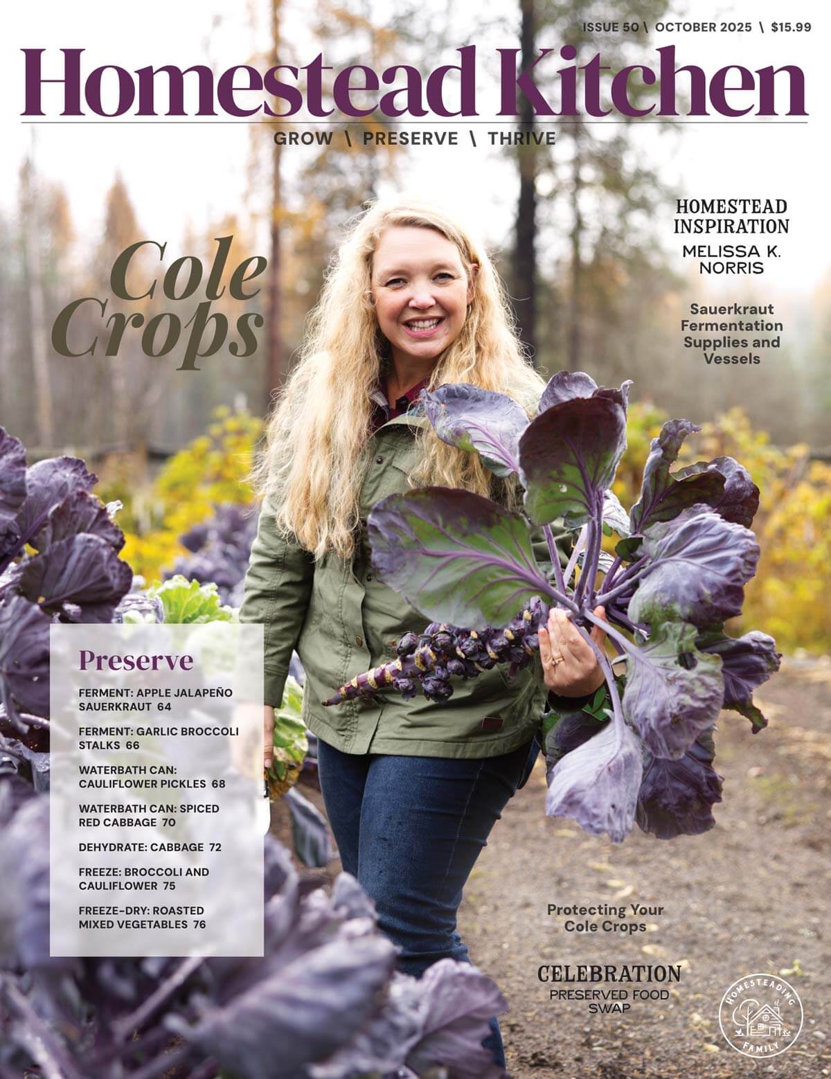 Cover of Issue #50 Homestead Kitchen Magazine.