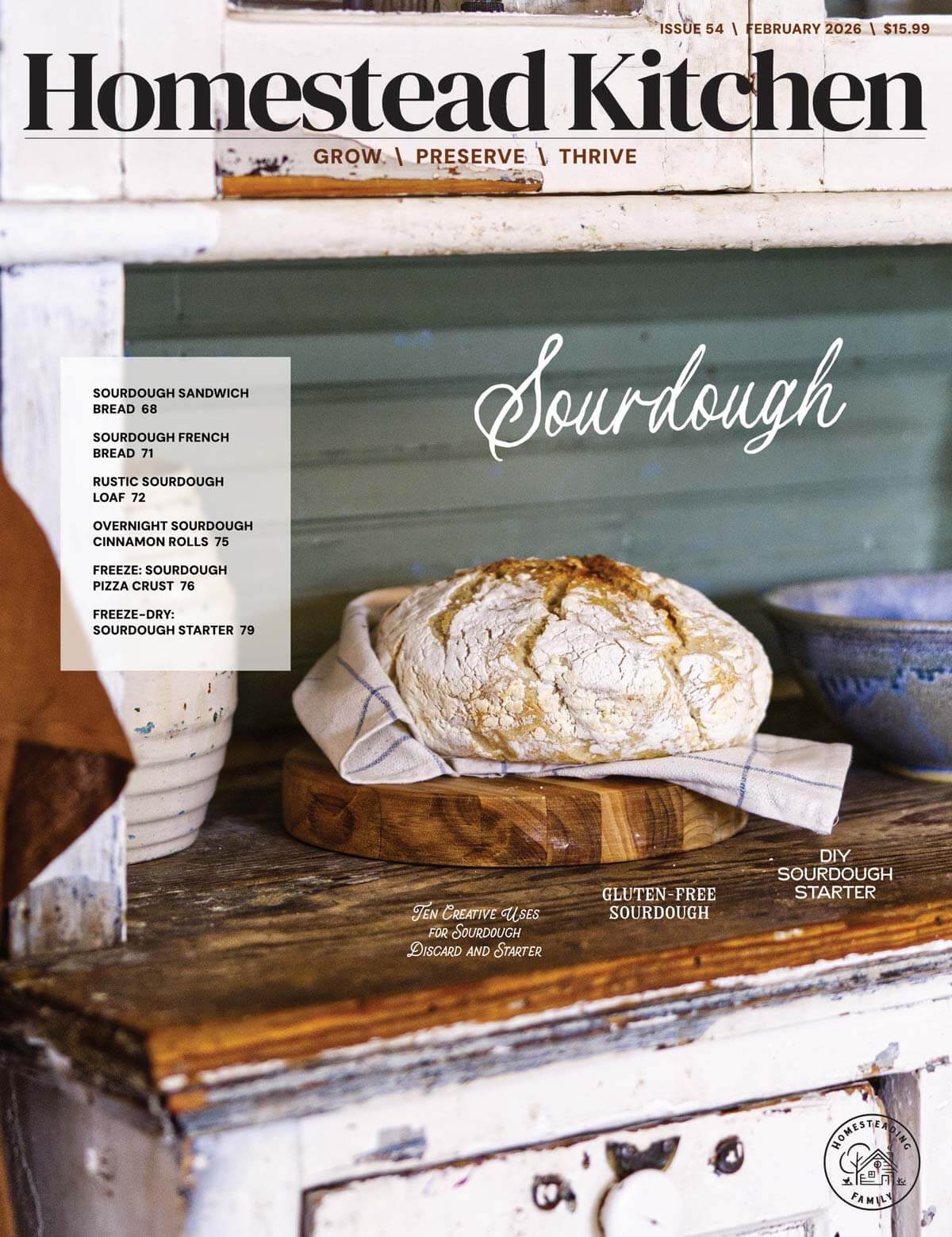 Cover of Issue #50 Homestead Kitchen Magazine.