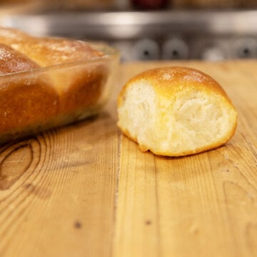 Light and fluffy sourdough dinner roll.