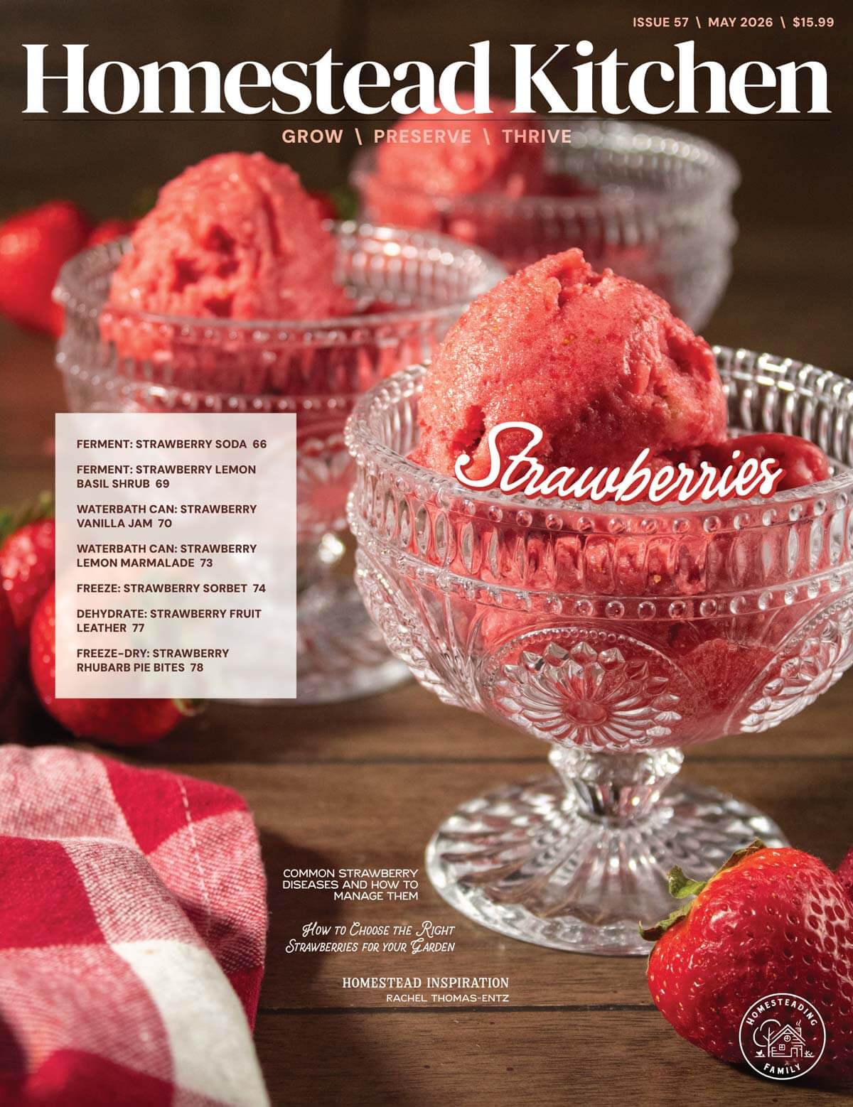 Cover of HK magazine issue no.57 May 2026 - Strawberries.